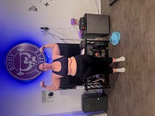 Shannon at Body Temple VA in March 2024 — start of her transformation